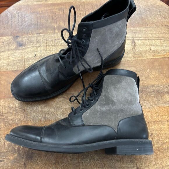 Kenneth Cole mens ankle lace combat style boots 11 M - Picture 1 of 5